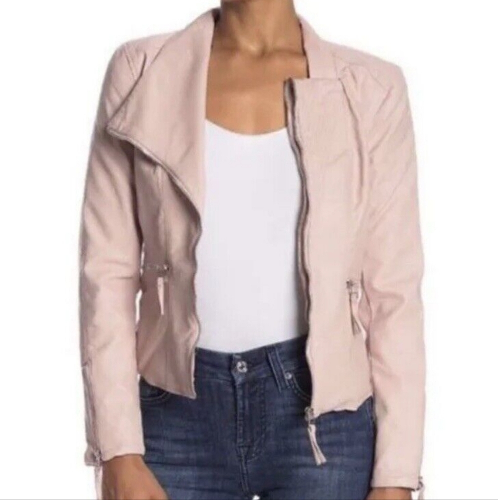 NWT.BLANZK NVC Pink Moto Jacket SIZE  S.pit to pit 17"